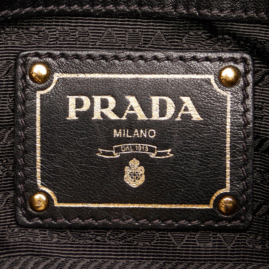 Prada Bow Leather Shoulder Bag (SHG-27742)