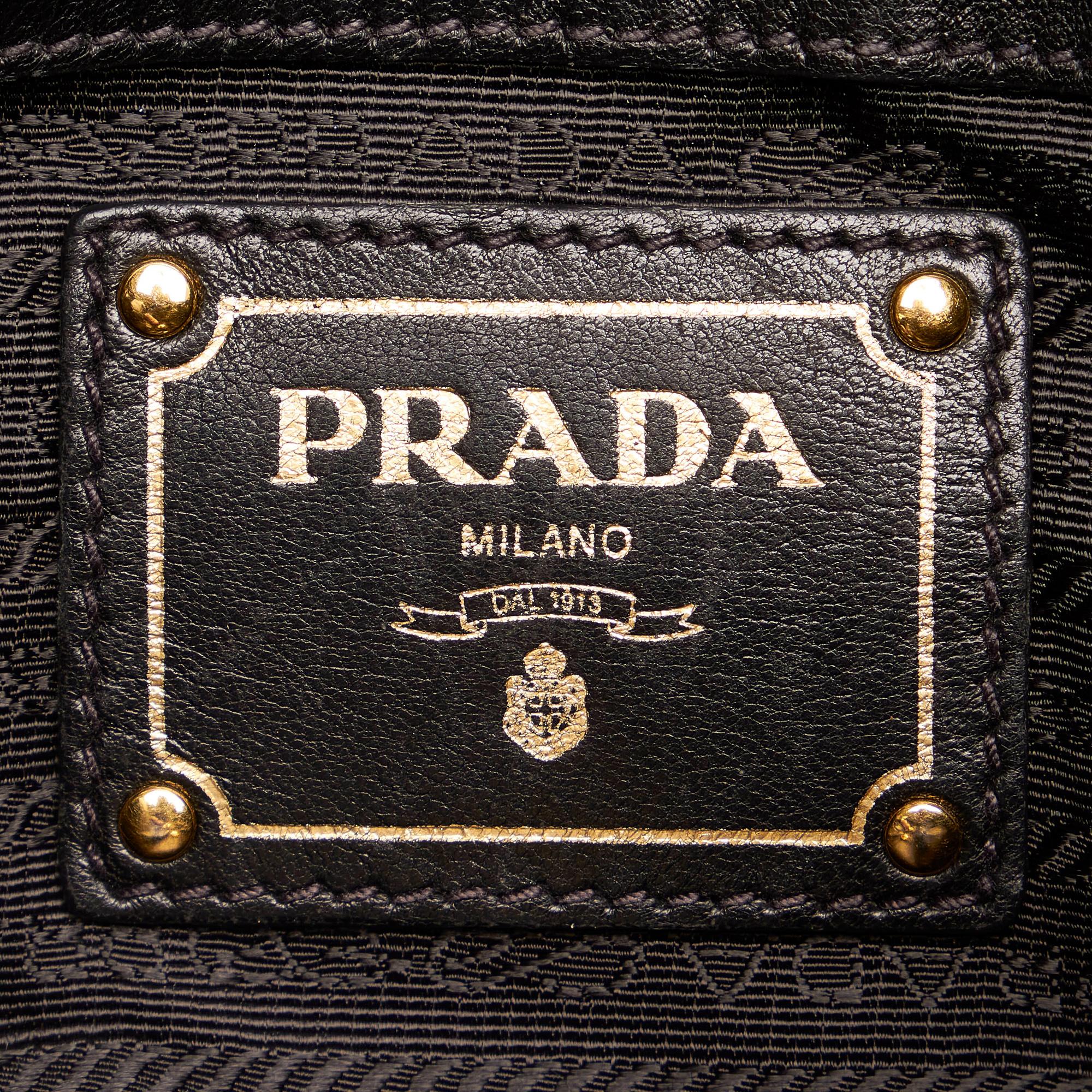 Prada Bow Leather Shoulder Bag (SHG-27742)
