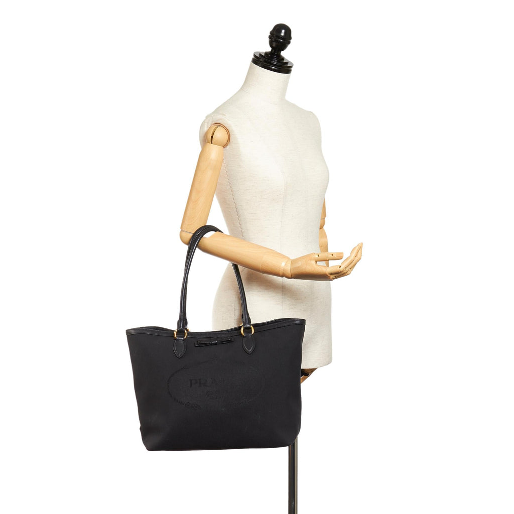 Prada Canapa Canvas Tote Bag (SHG-27299)