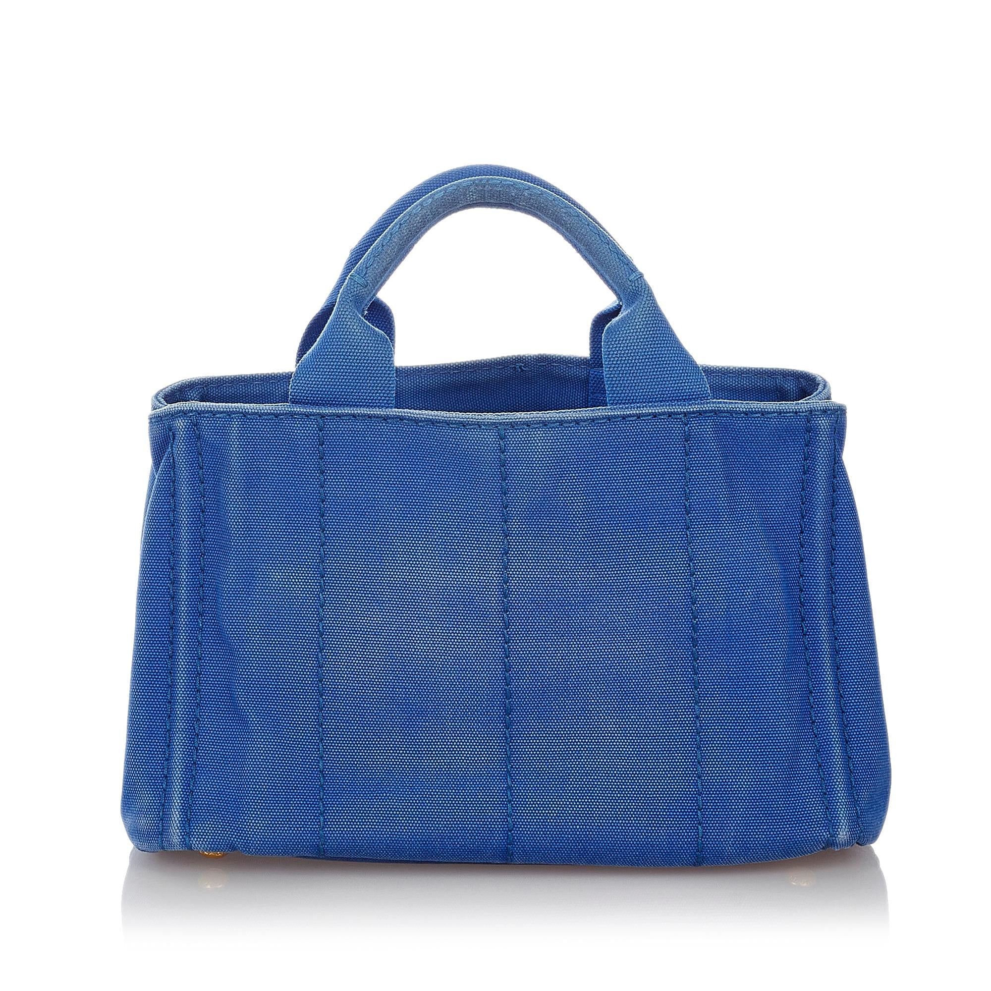 Prada Canapa Logo Canvas Handbag (SHG-27070)