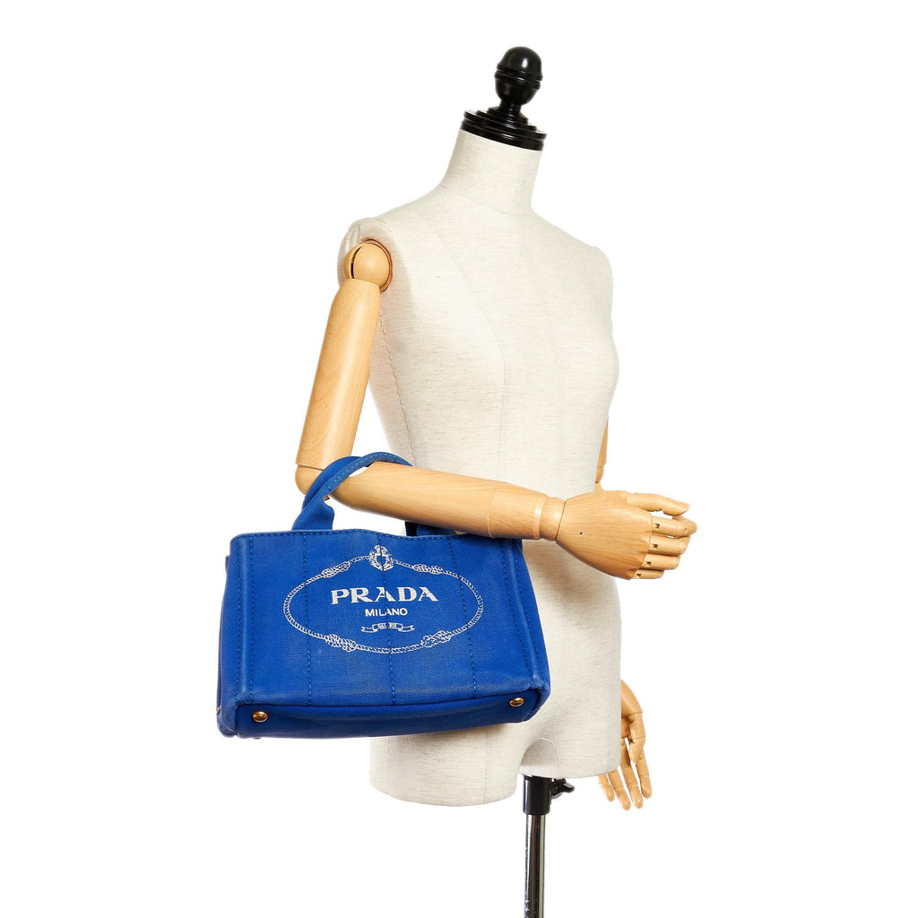 Prada Canapa Logo Canvas Handbag (SHG-27070)