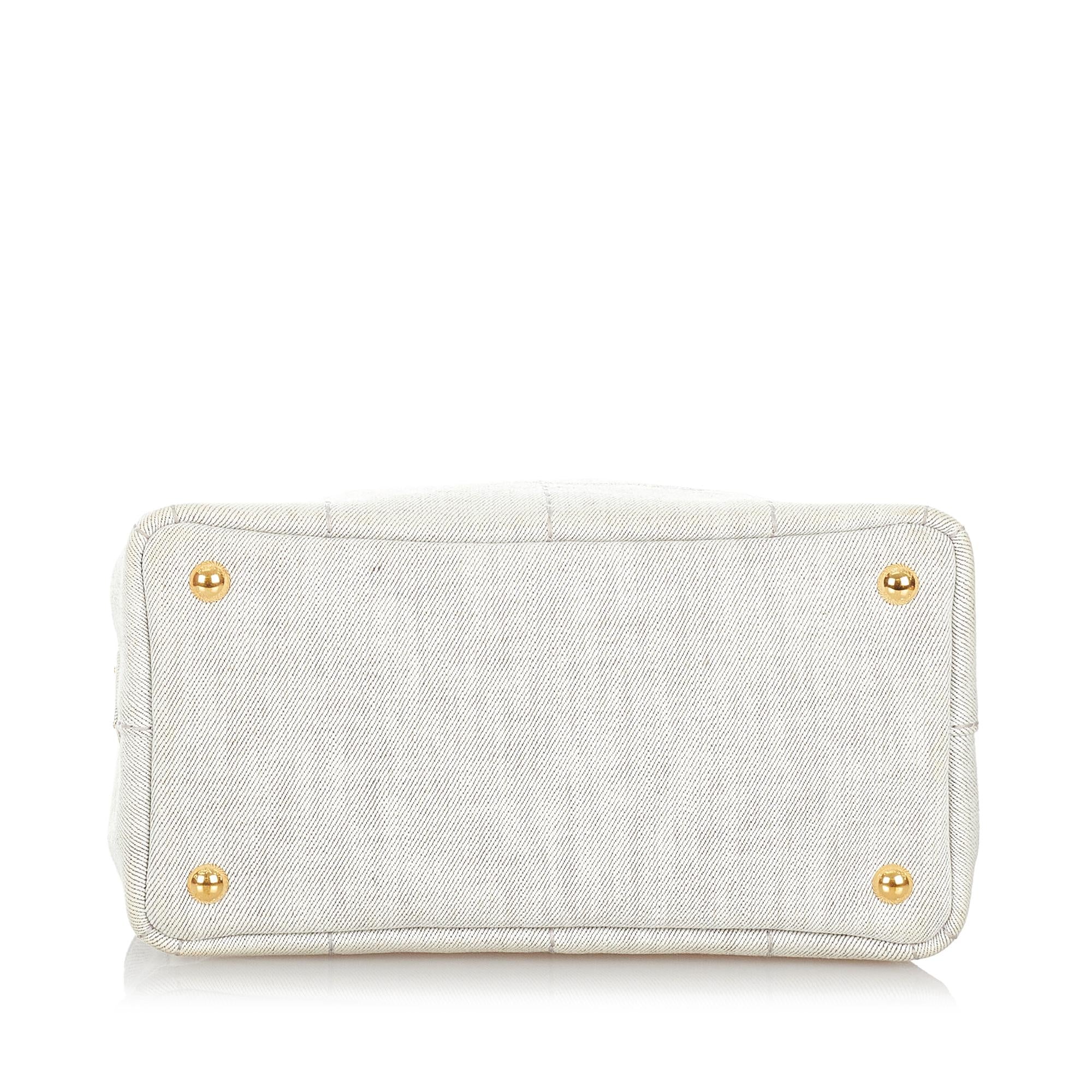 Prada Canapa Logo Canvas Handbag (SHG-27160)