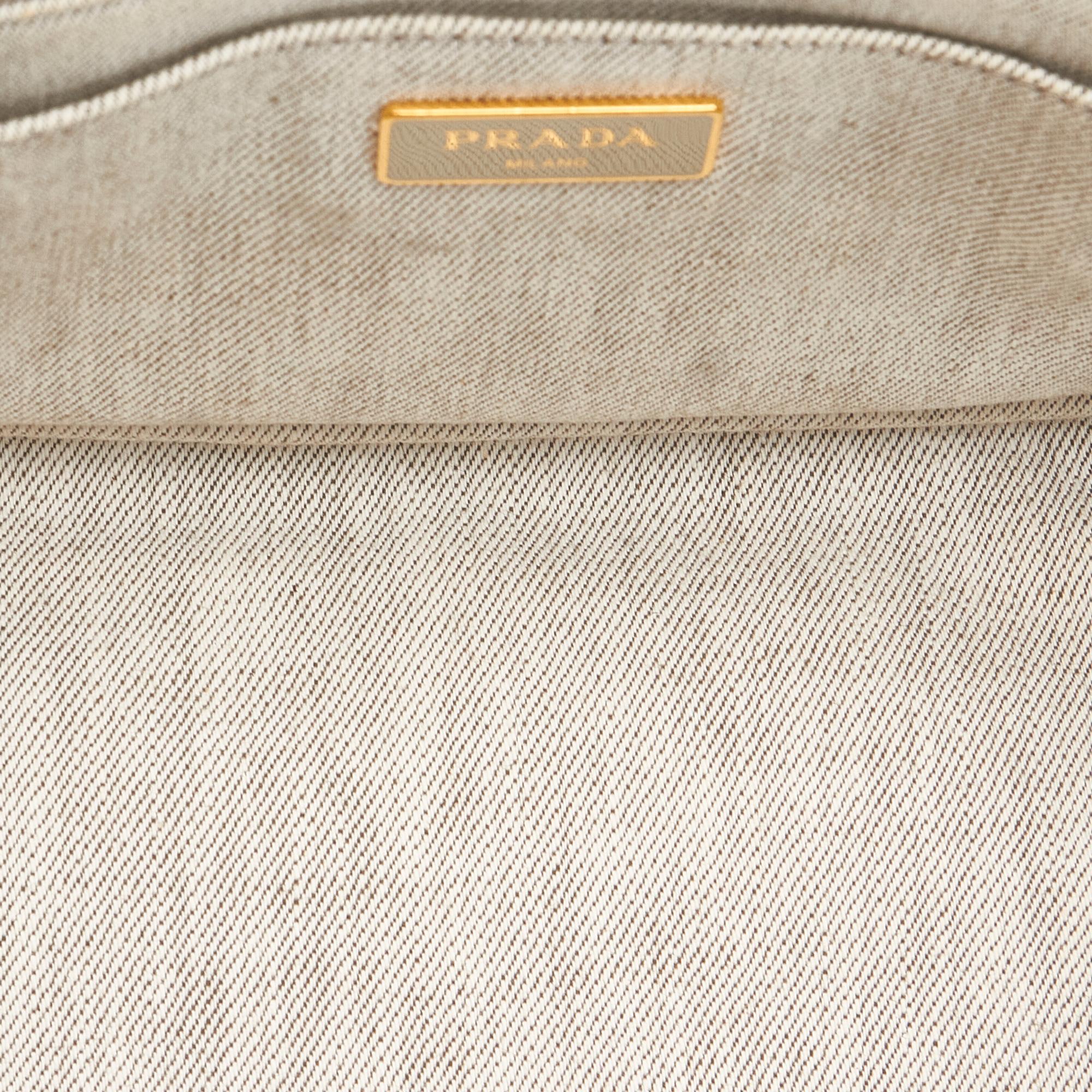 Prada Canapa Logo Canvas Handbag (SHG-27160)