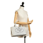 Prada Canapa Logo Canvas Handbag (SHG-27160)