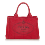 Prada Canapa Logo Canvas Handbag (SHG-28198)
