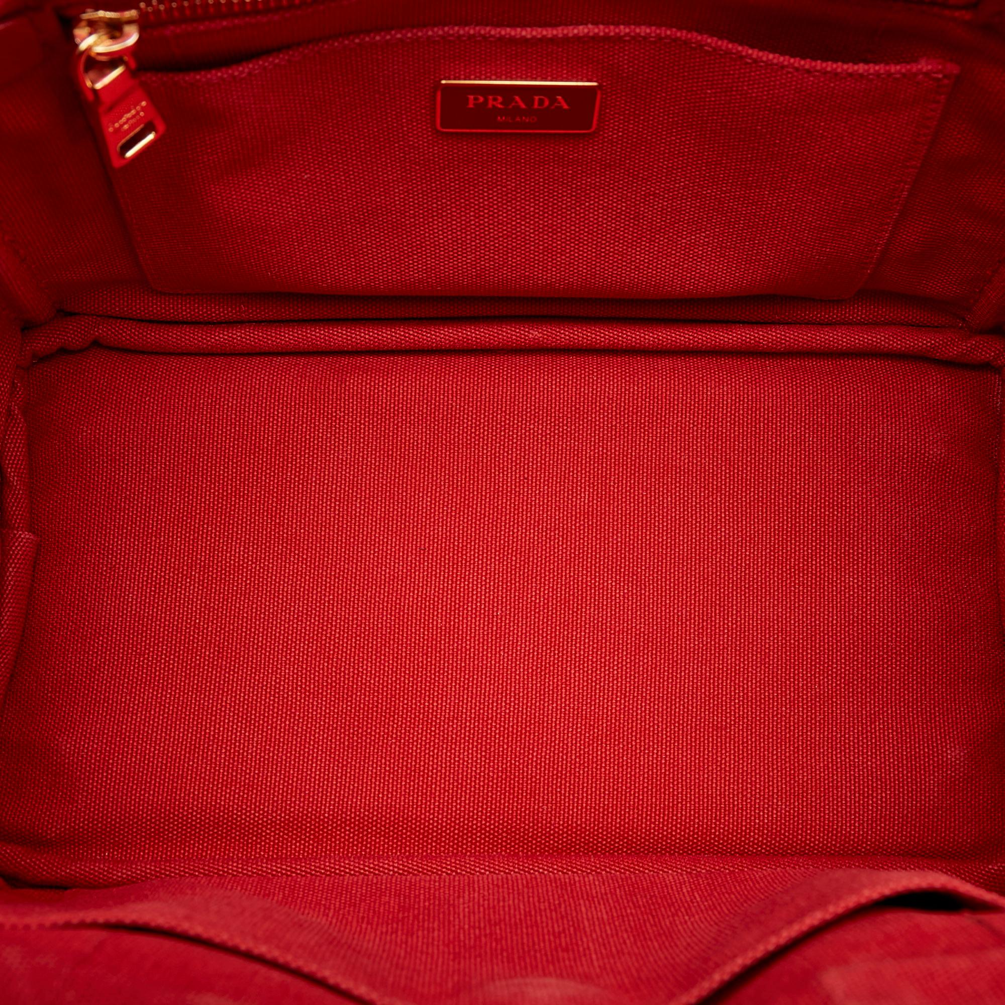 Prada Canapa Logo Canvas Handbag (SHG-28198)
