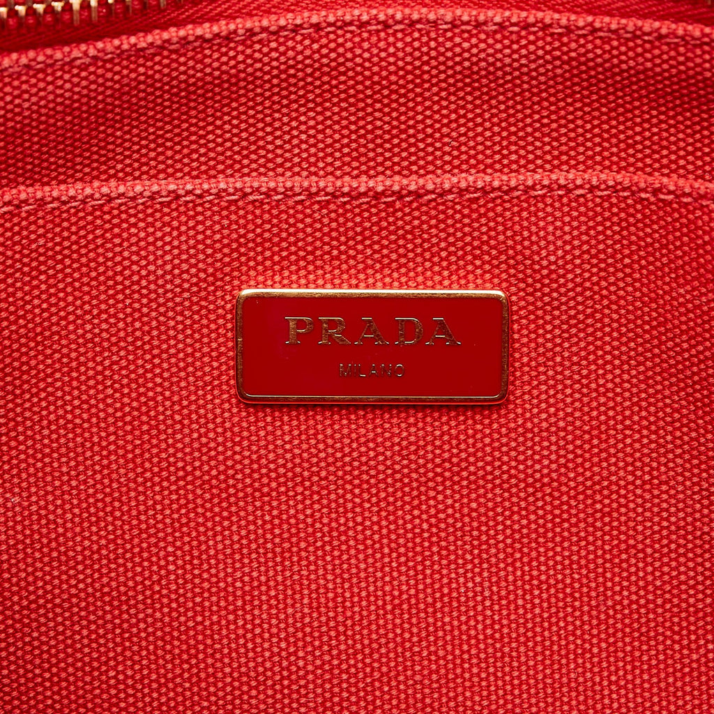 Prada Canapa Logo Canvas Handbag (SHG-28198)
