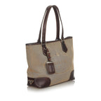 Prada Canapa Logo Canvas Satchel (SHG-24468)
