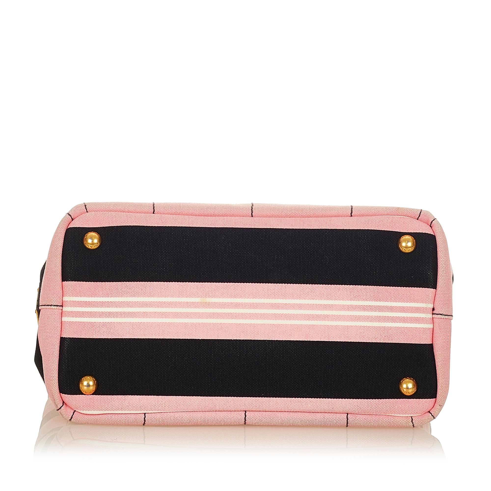 Prada Canapa Logo Canvas Satchel (SHG-24822)