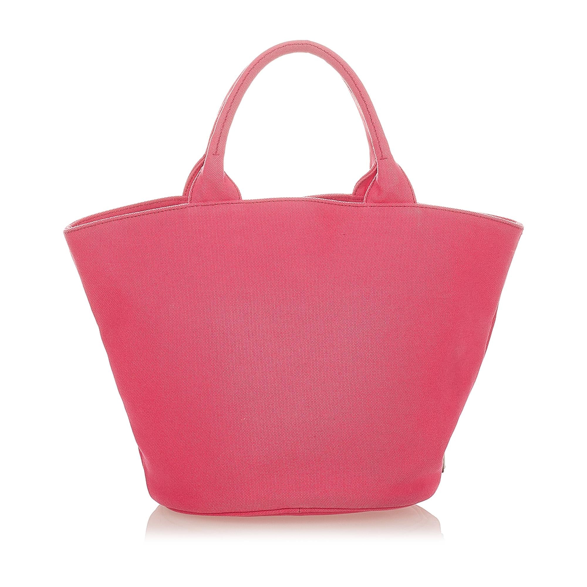Prada Canapa Logo Canvas Satchel (SHG-25469)