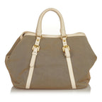 Prada Canapa Logo Canvas Satchel (SHG-25823)