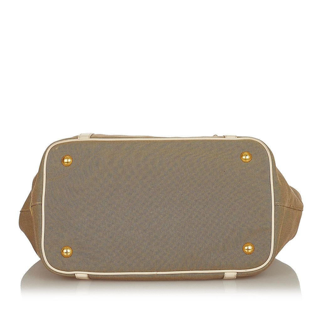 Prada Canapa Logo Canvas Satchel (SHG-25823)