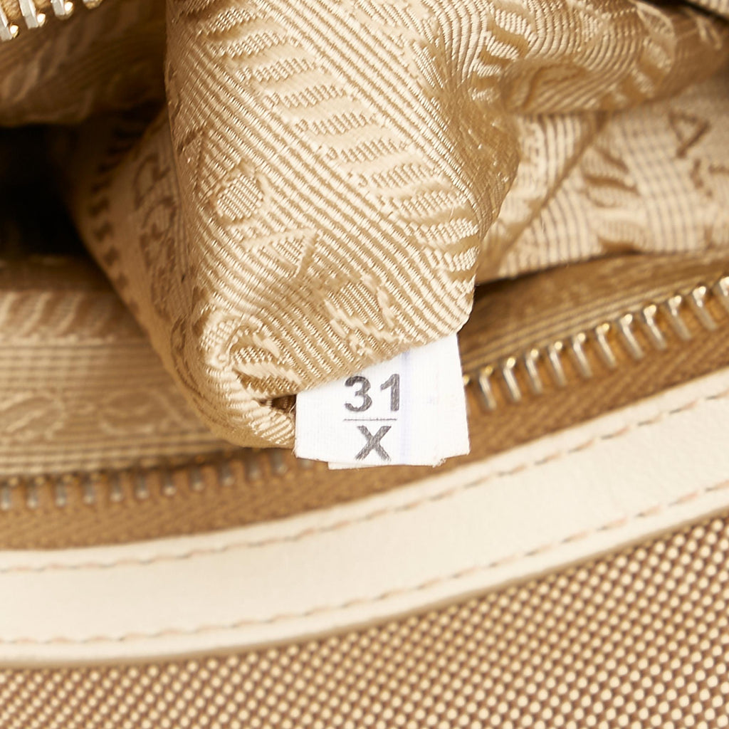 Prada Canapa Logo Canvas Satchel (SHG-25823)