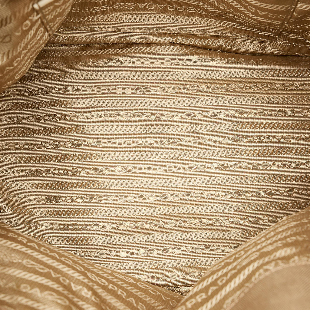 Prada Canapa Logo Canvas Satchel (SHG-25823)