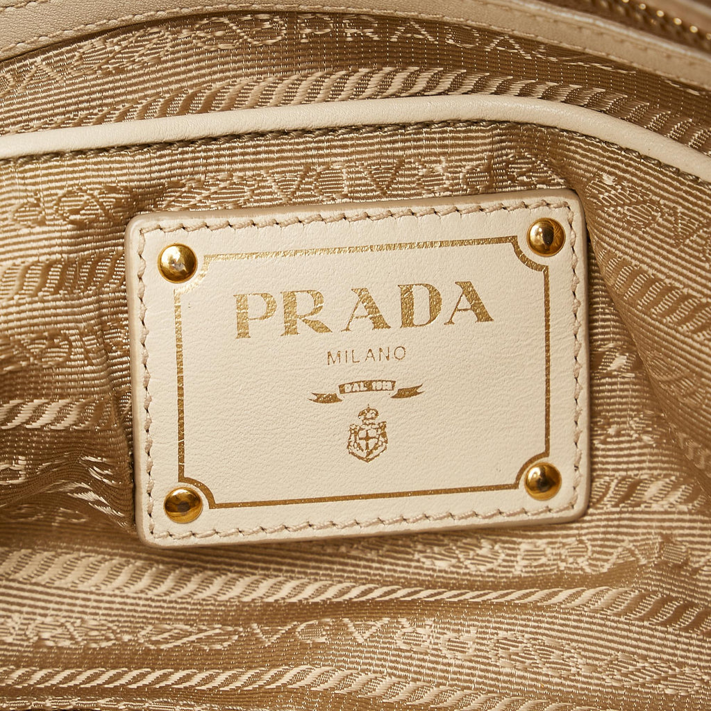 Prada Canapa Logo Canvas Satchel (SHG-25823)