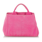 Prada Canapa Logo Canvas Satchel (SHG-26815)