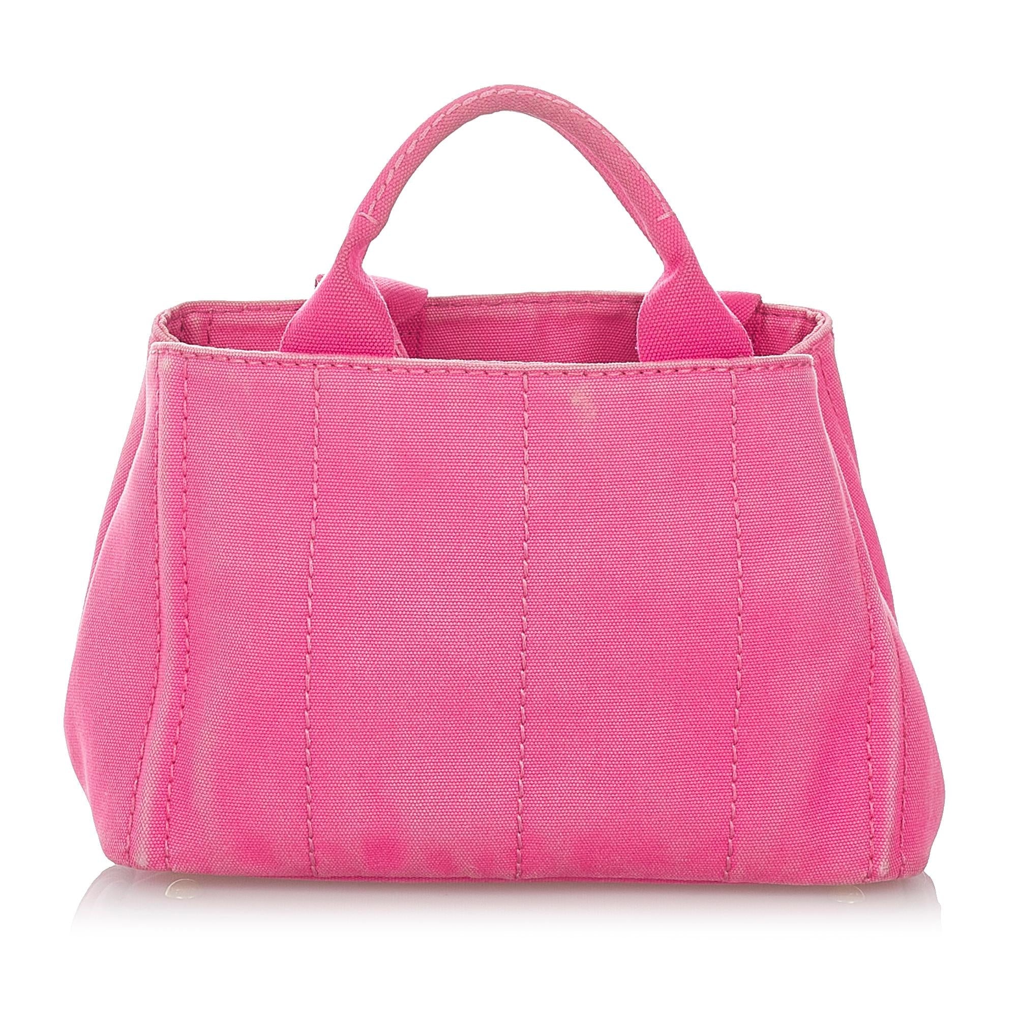 Prada Canapa Logo Canvas Satchel (SHG-26815)