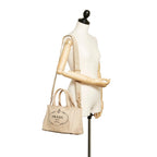 Prada Canapa Logo Canvas Satchel (SHG-27860)
