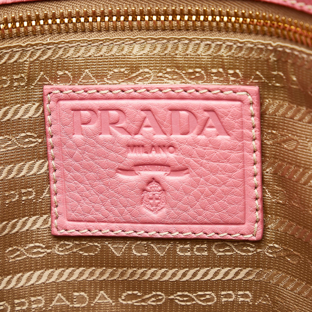 Prada Canapa Logo Canvas Satchel (SHG-28374)