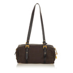 Prada Canapa Logo Canvas Shoulder Bag (SHG-26914)