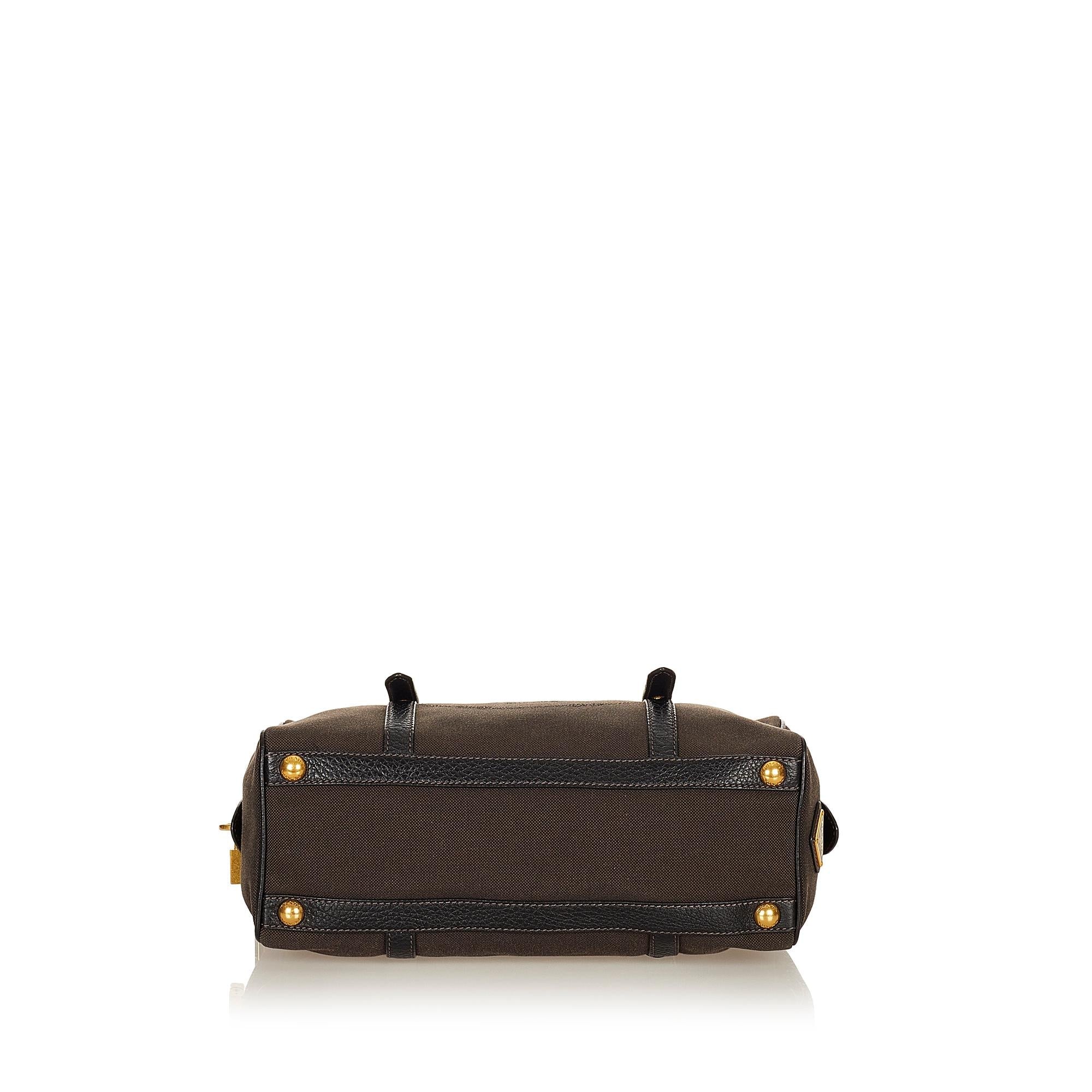 Prada Canapa Logo Canvas Shoulder Bag (SHG-26914)