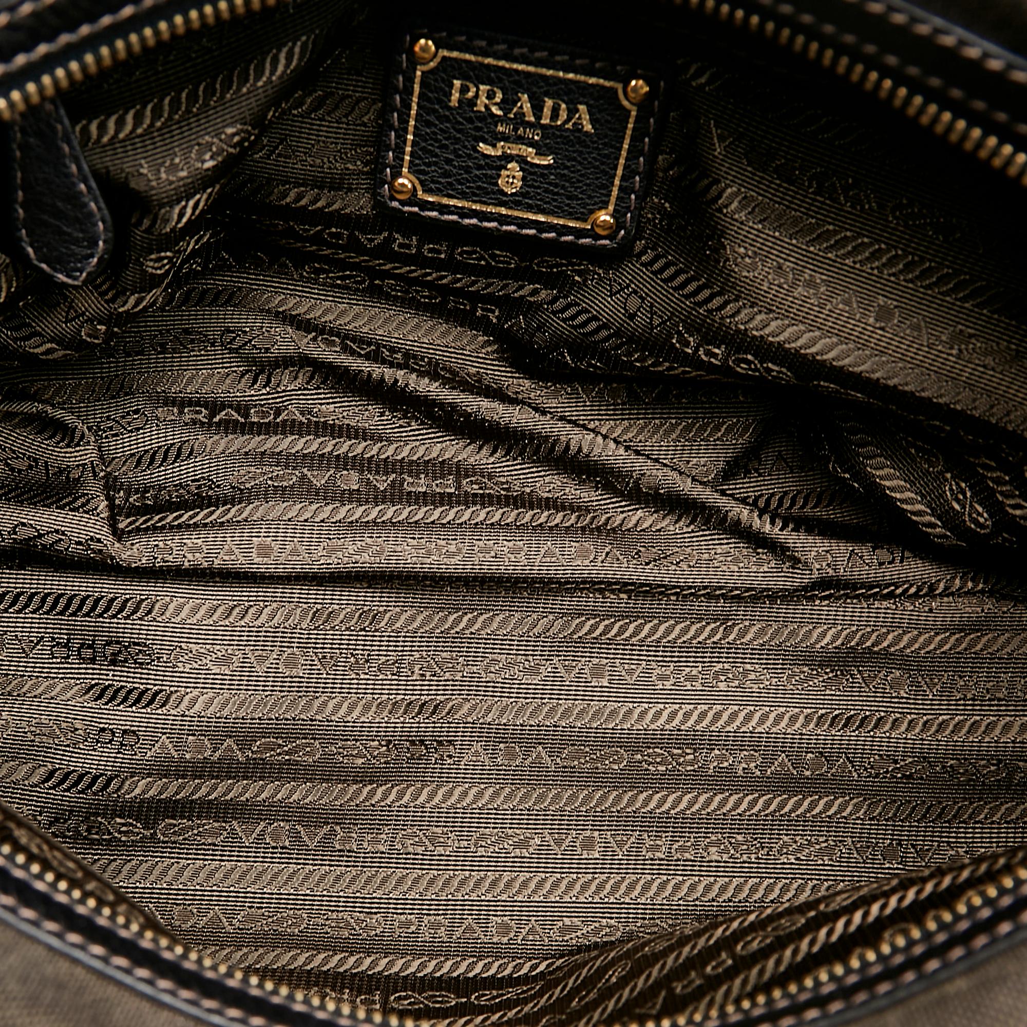 Prada Canapa Logo Canvas Shoulder Bag (SHG-26914)