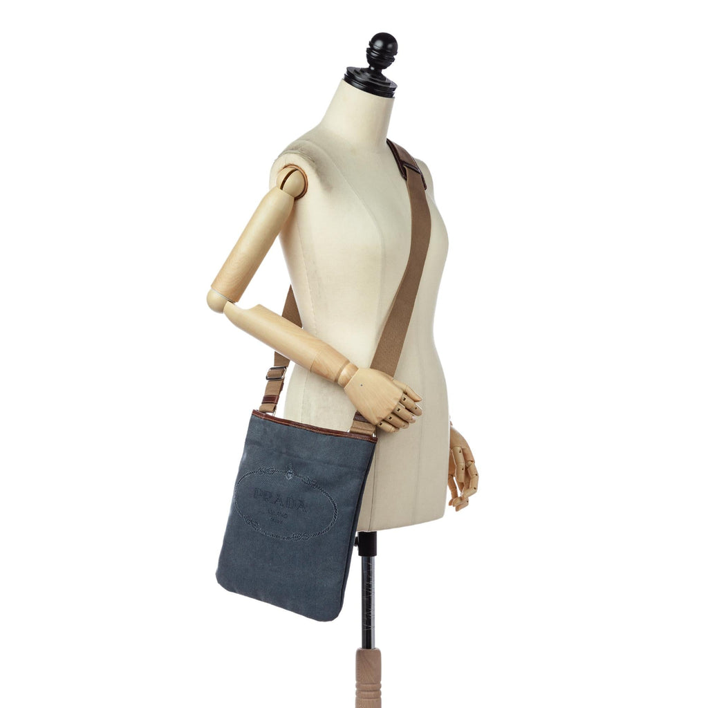 Prada Canapa Logo Crossbody Bag (SHG-24598)