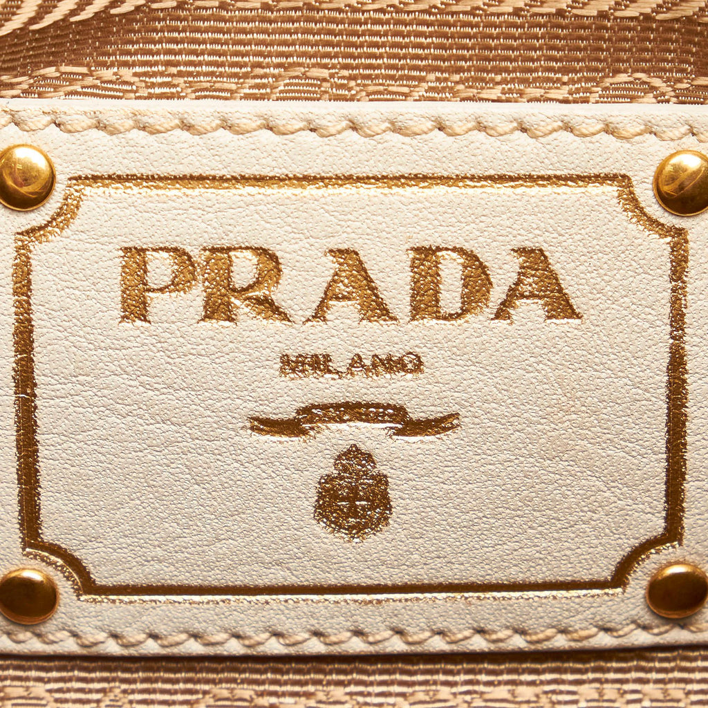 Prada Canapa Logo Denim Crossbody Bag (SHG-28074)