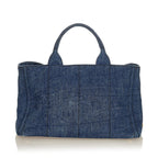 Prada Canapa Logo Denim Hanbag (SHG-27048)