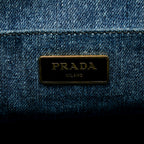 Prada Canapa Logo Denim Hanbag (SHG-27048)