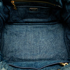 Prada Canapa Logo Denim Tote Bag (SHG-27049)