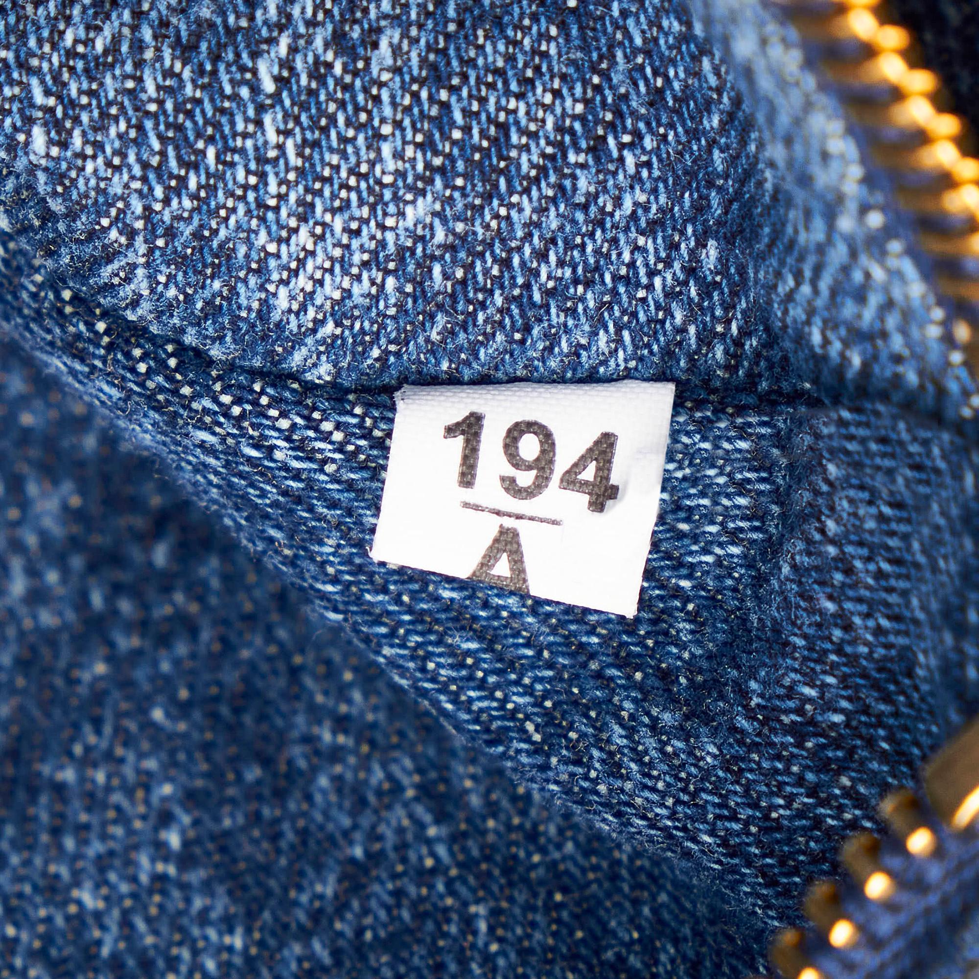 Prada Canapa Logo Denim Tote Bag (SHG-27693)