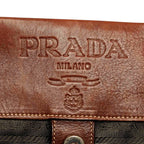 Prada Canapa Logo Nylon Shoulder Bag (SHG-22819)