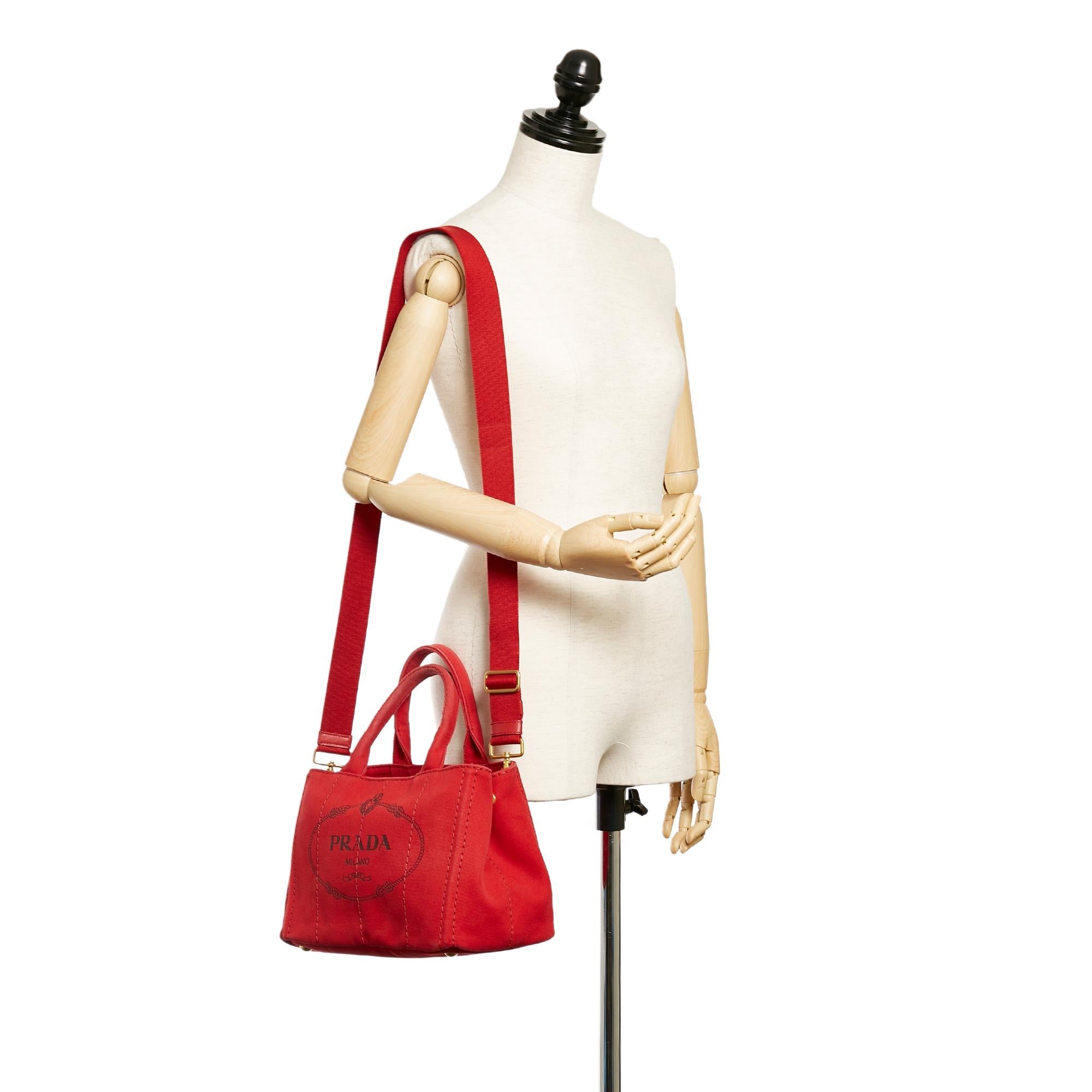 Prada Canapa Logo Satchel (SHG-26917)