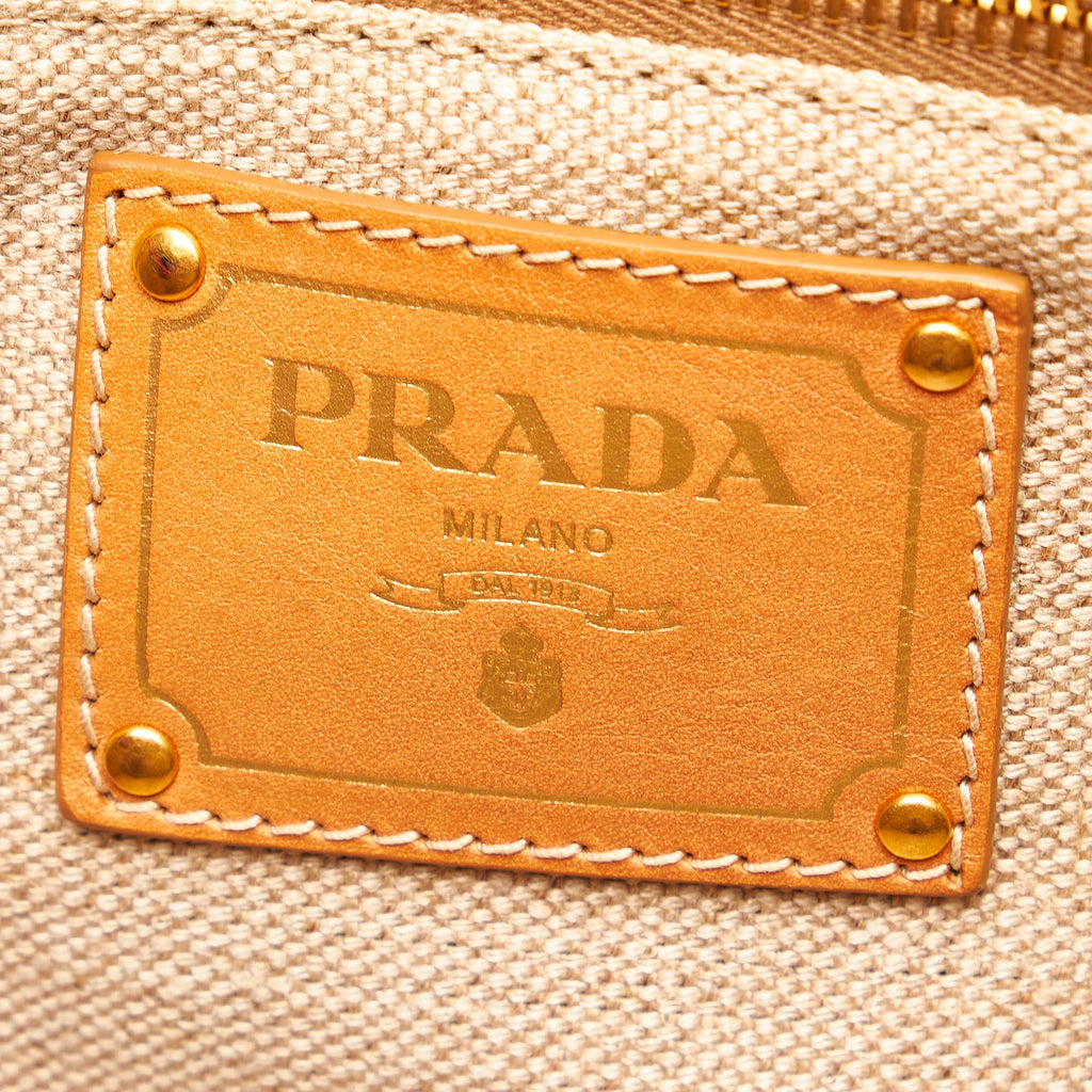 Prada Canapa Righe Stripe Tote Bag (SHG-27071)