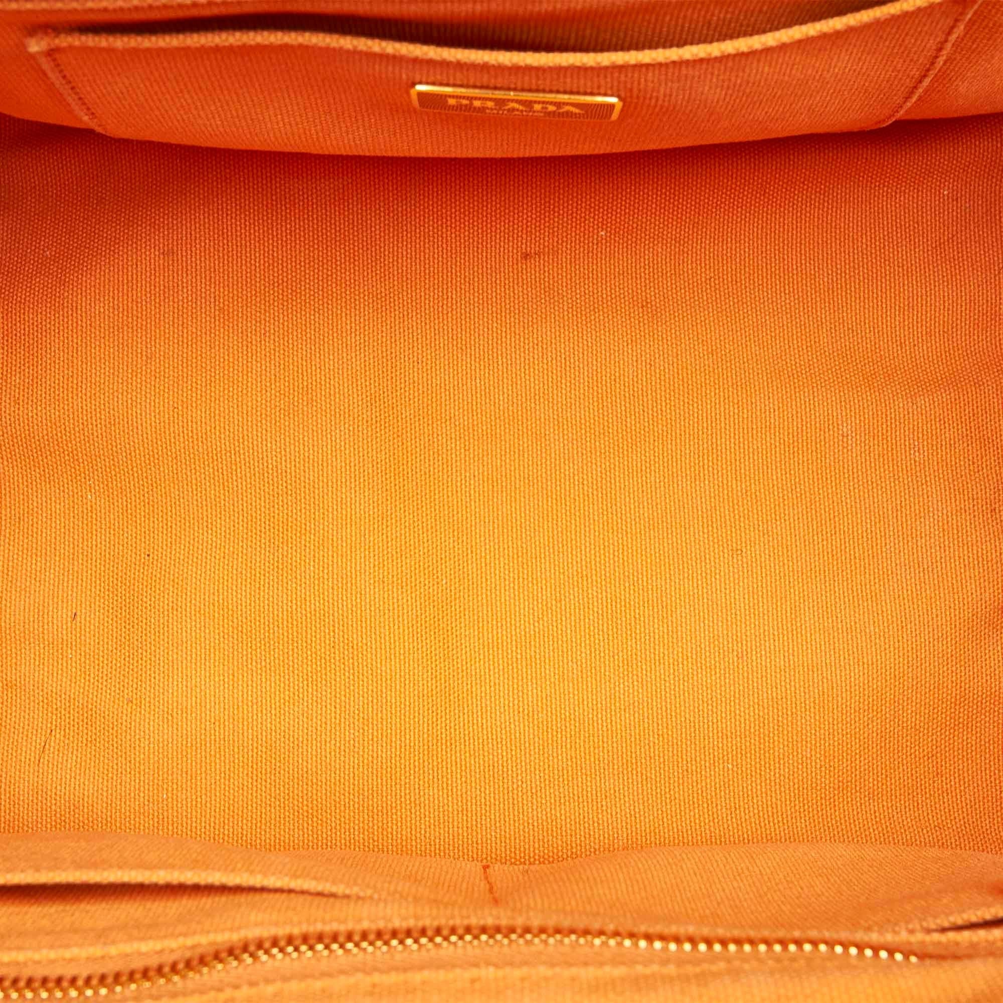 Prada Canapa Studded Canvas Satchel (SHG-17545)