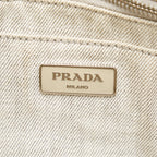 Prada Canapa Studded Canvas Satchel (SHG-28076)