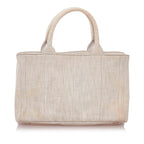 Prada Canapa Studded Canvas Satchel (SHG-28199)