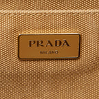 Prada Canapa Studded Canvas Tote Bag (SHG-26057)