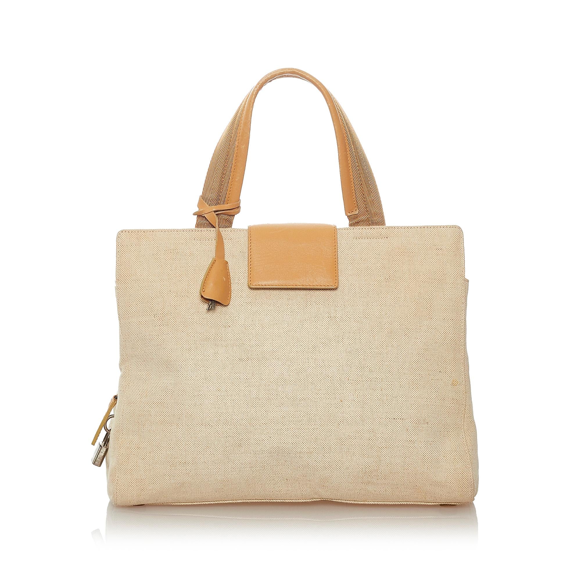 Prada Canvas Handbag (SHG-27311)