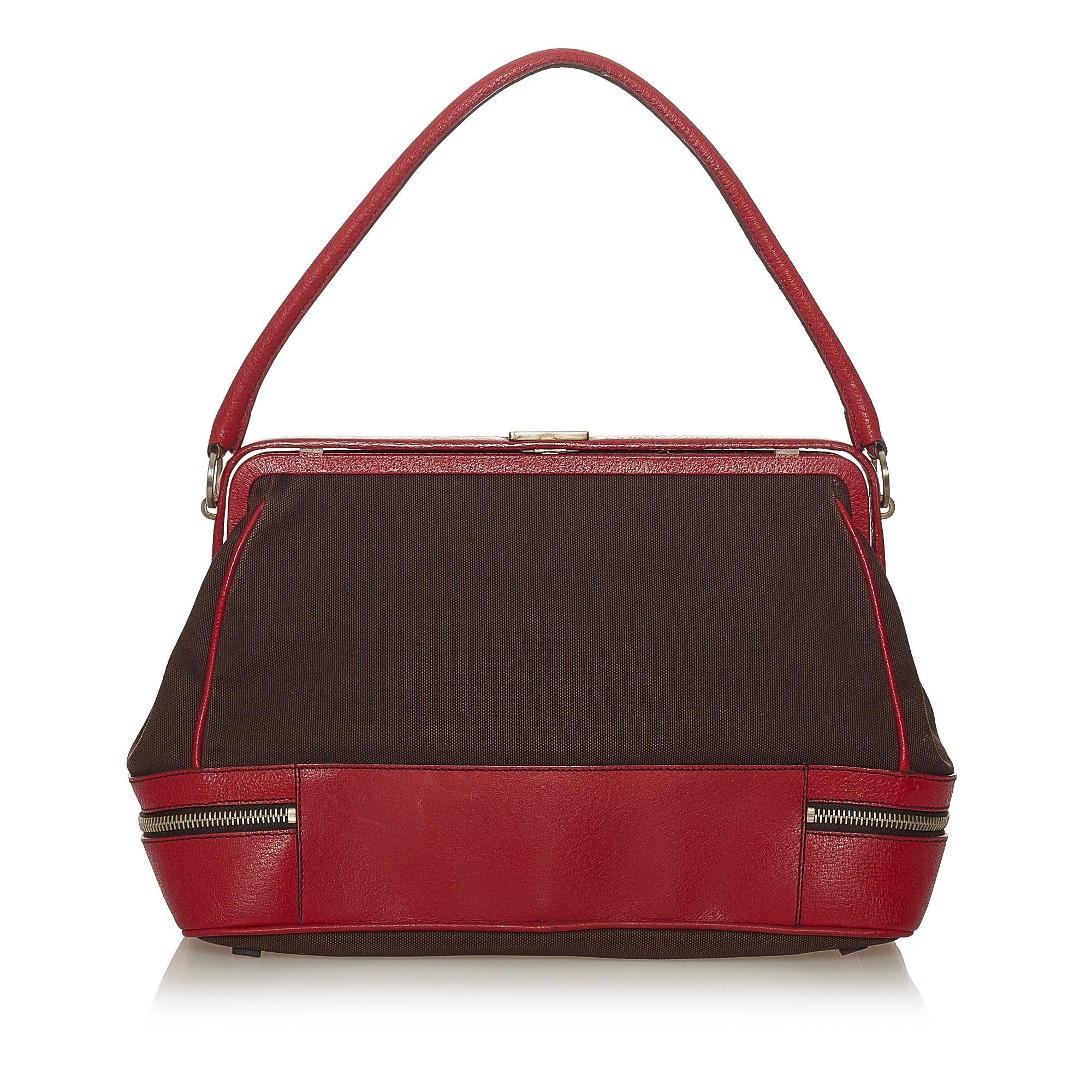 Prada Canvas Handbag (SHG-27631)