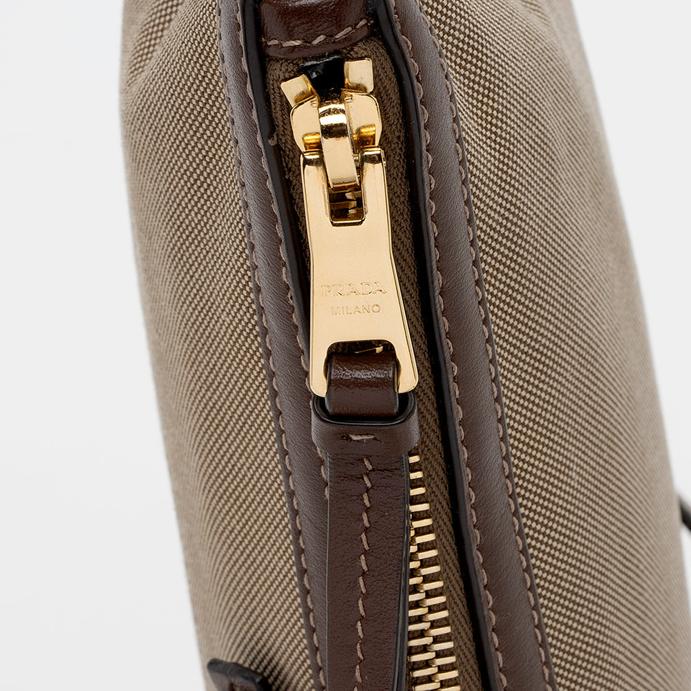Prada Canvas Jacquard Logo Crossbody Bag (SHF-18477)