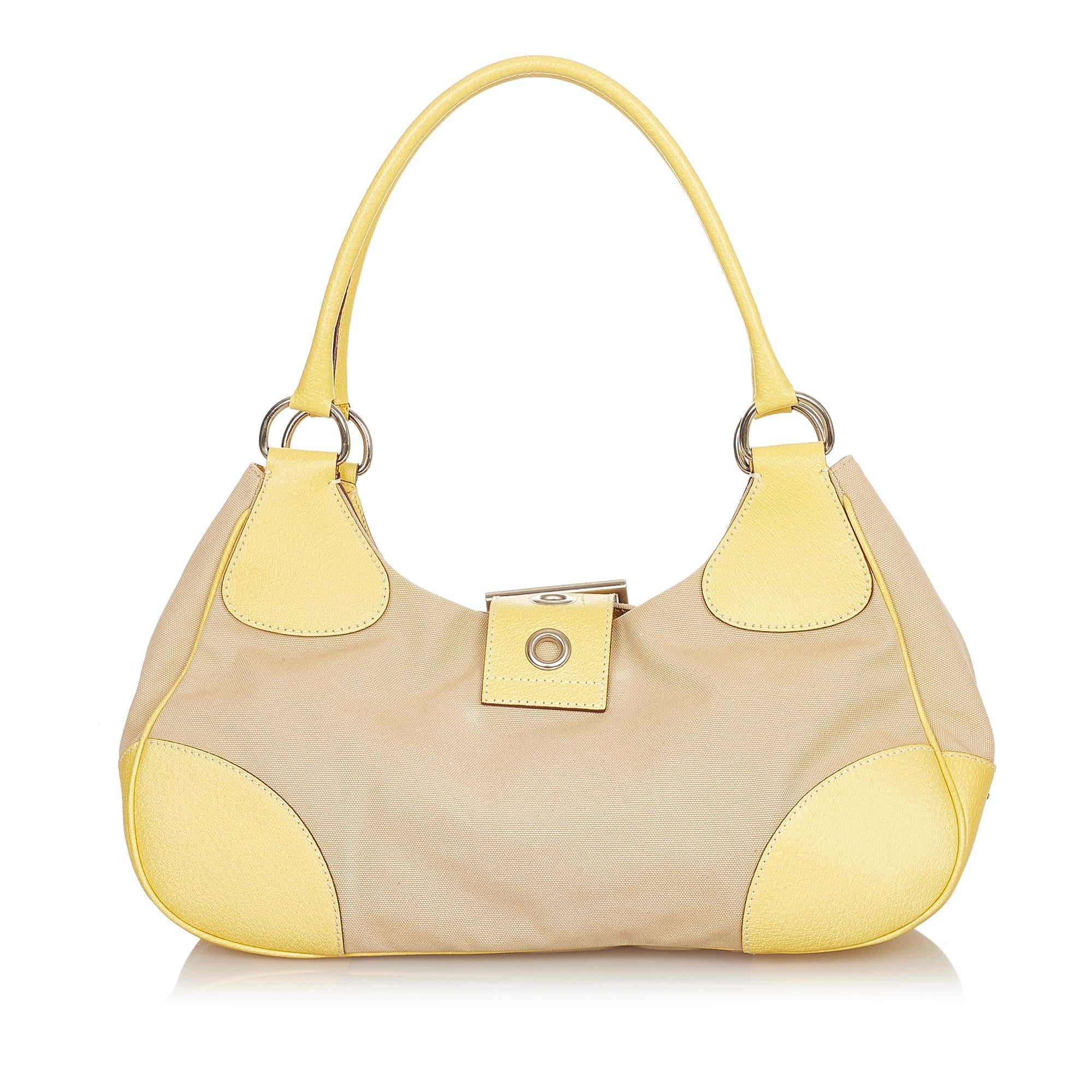 Prada Canvas Shoulder Bag (SHG-24930)