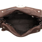 Prada Cervo Antic Easy Pushlock Flap Shoulder Bag (SHF-18304)