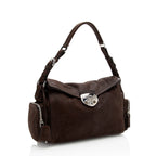 Prada Cervo Antic Easy Pushlock Flap Shoulder Bag (SHF-18304)