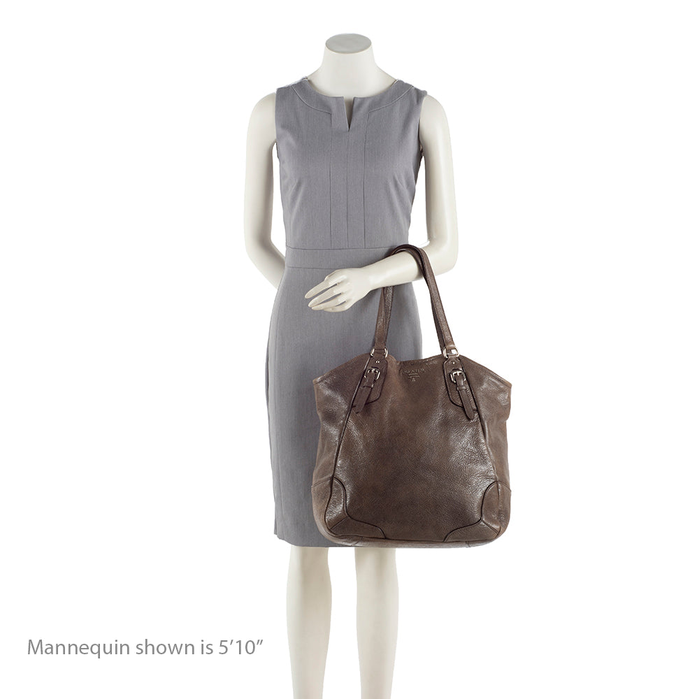 Prada Cervo Lux Large Shoulder Bag (SHF-18196)