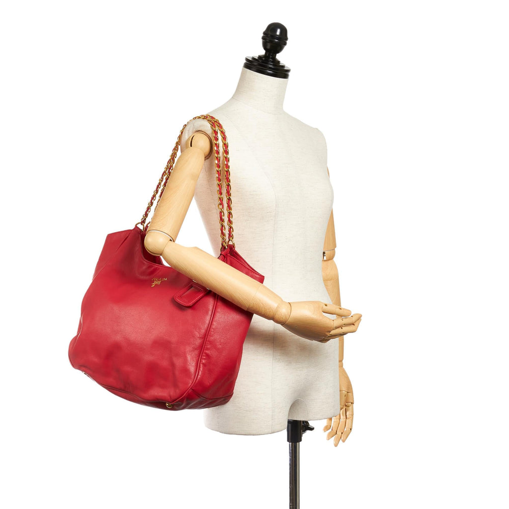 Prada Cervo Lux Shoulder Bag (SHG-27154)