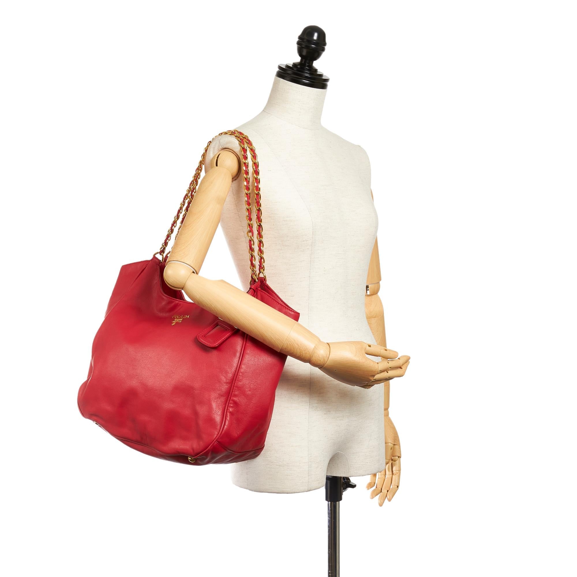 Prada Cervo Lux Shoulder Bag (SHG-27154)