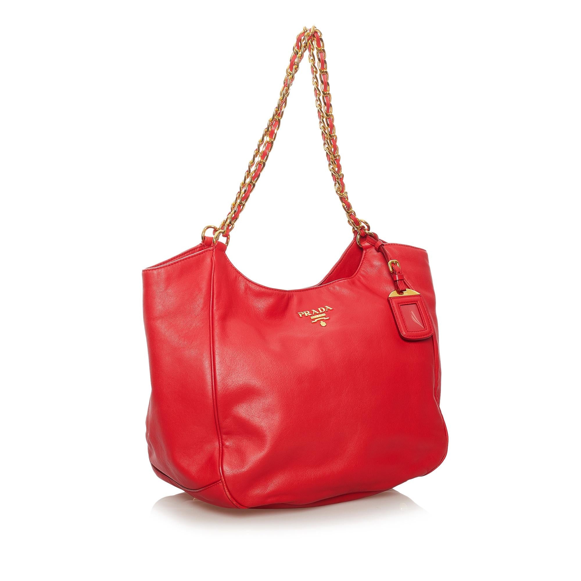 Prada Cervo Lux Shoulder Bag (SHG-27154)