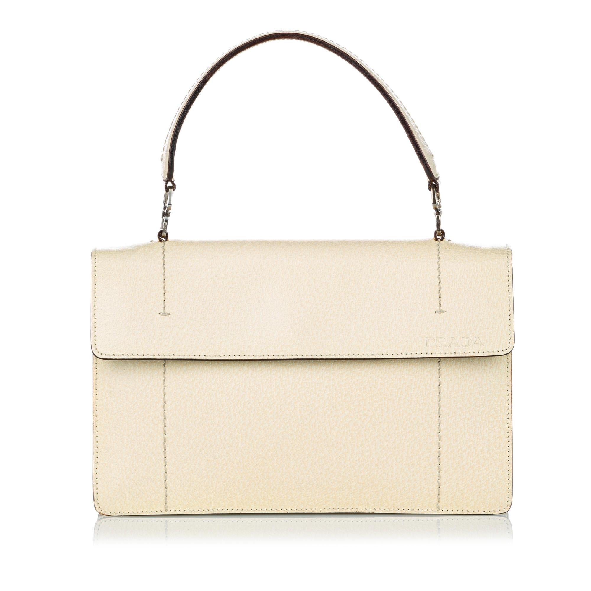 Prada Cinghiale Leather Satchel (SHG-28443)